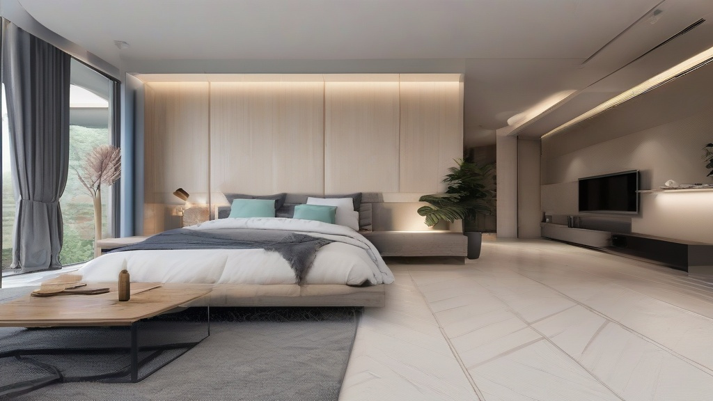 新中式大户型卧室装修指南：瓷砖与软装的艺术平衡