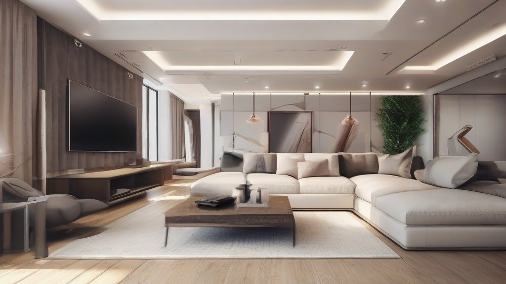 小户型客厅逆袭指南：现代简约风+瓷砖搭配+色彩魔法