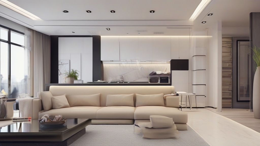 小户型客厅装修指南：现代简约风+色彩魔法，空间翻倍术！